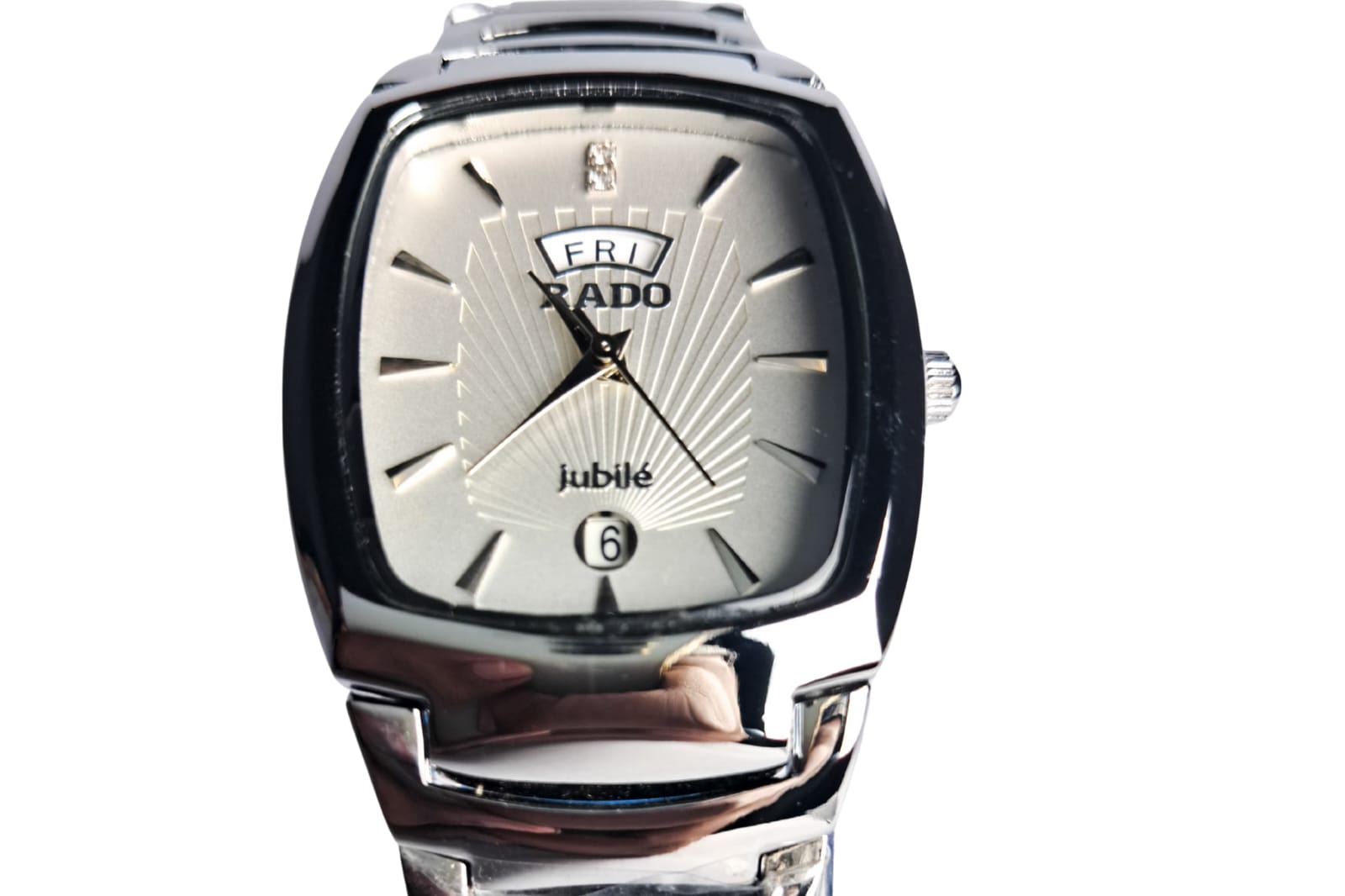 Rado Jubilé Luxury Stainless Steel Watch with Date Window
