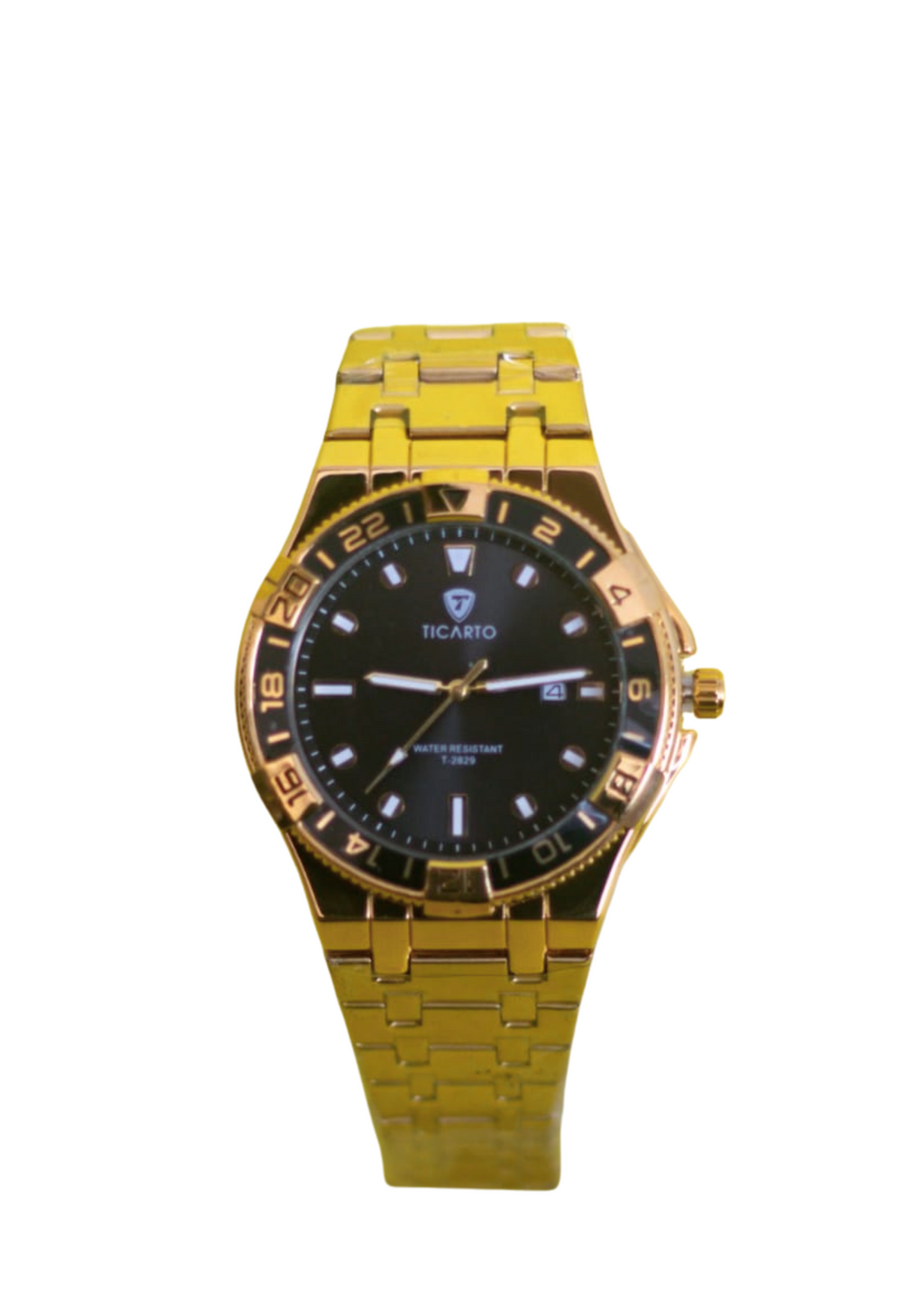 Ticaro Gold-Tone Water Resistant Men's Watch