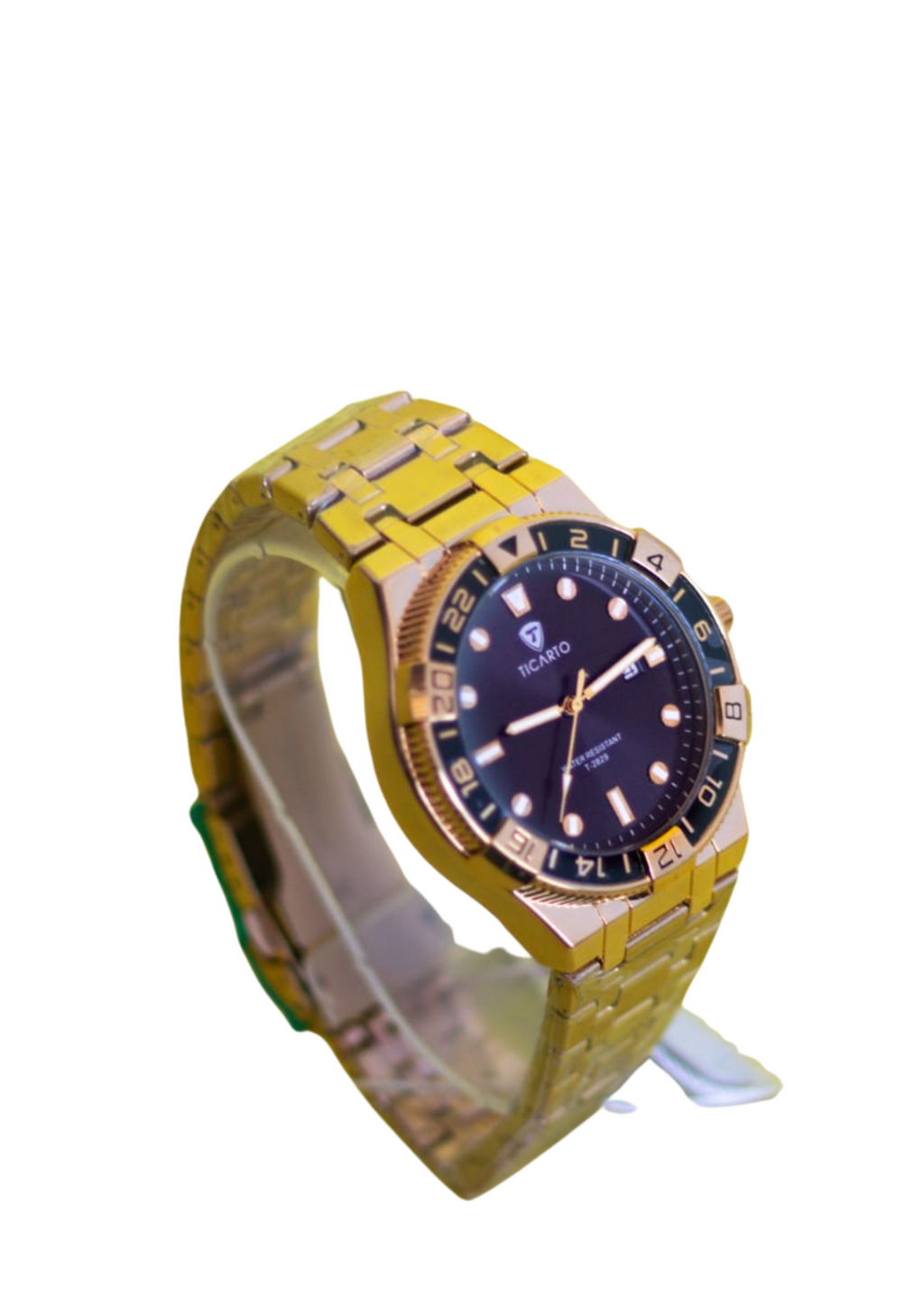 Ticaro Gold-Tone Water Resistant Men's Watch