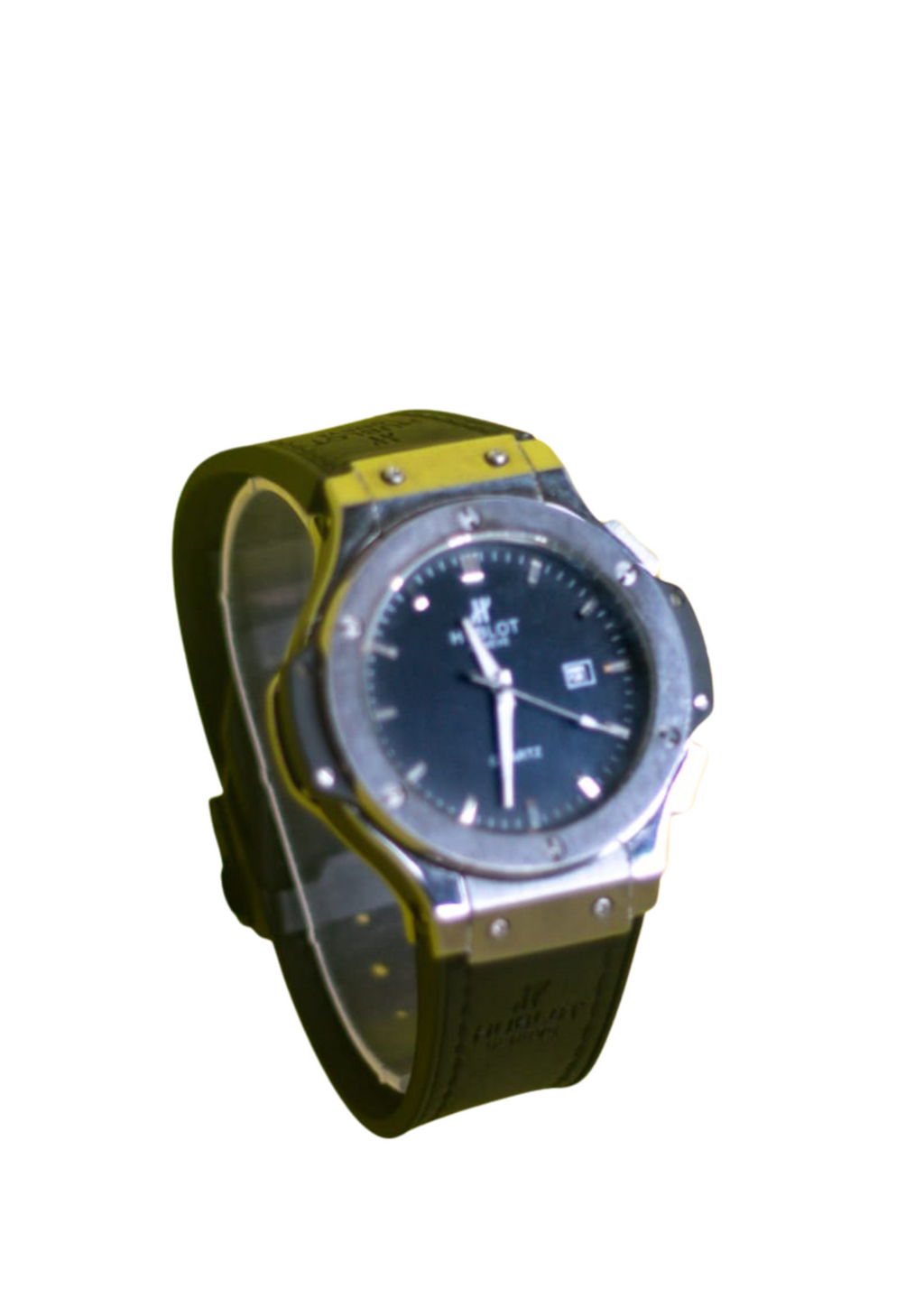 Hublot Classic Fusion Quartz Black Dial Leather Strap Watch