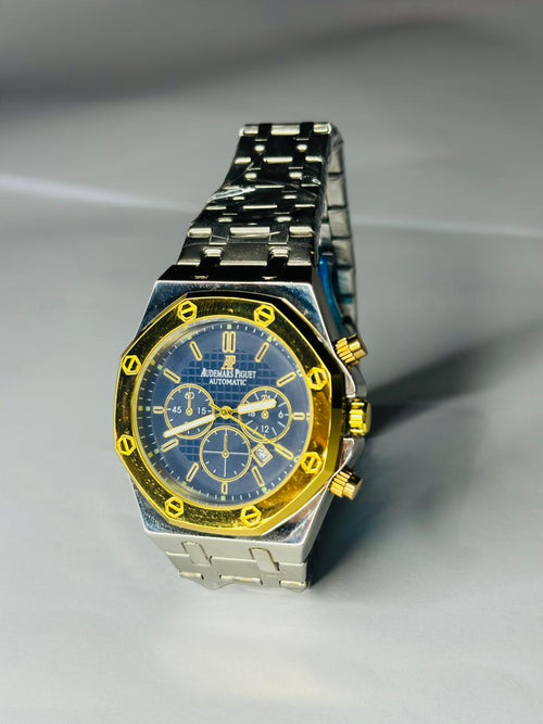 Audemars Piguet Royal Oak Chronograph Men’s Luxury Watch – Blue Dial, Two-Tone Design