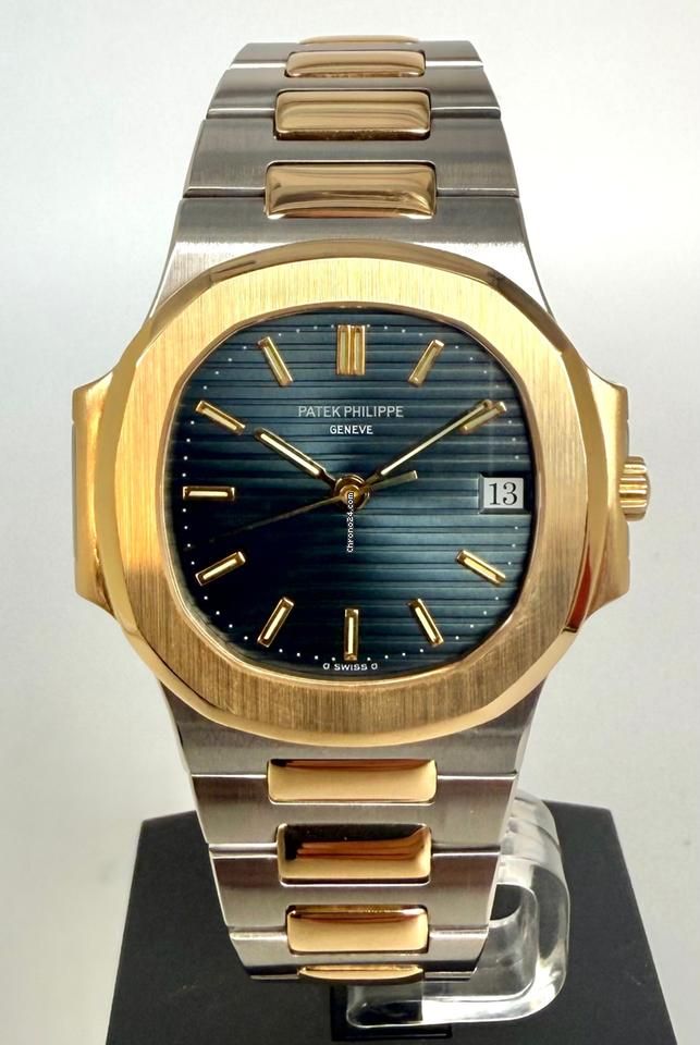 Luxury Patek Philippe Nautilus Two-Tone Stainless Steel & Gold Watch