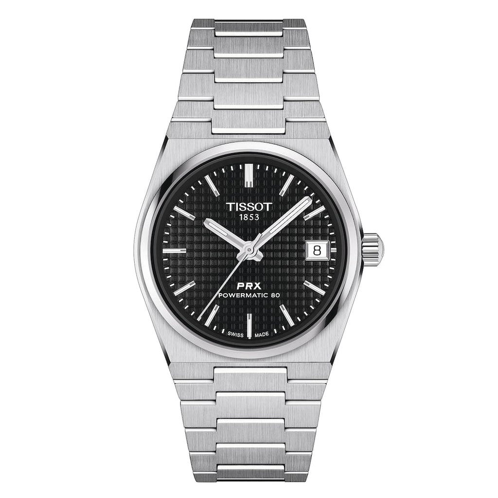 Tissot PRX Powermatic 80 Black Dial Men’s Stainless Steel Watch