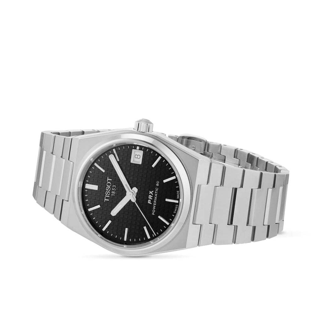 Tissot PRX Powermatic 80 Black Dial Men’s Stainless Steel Watch