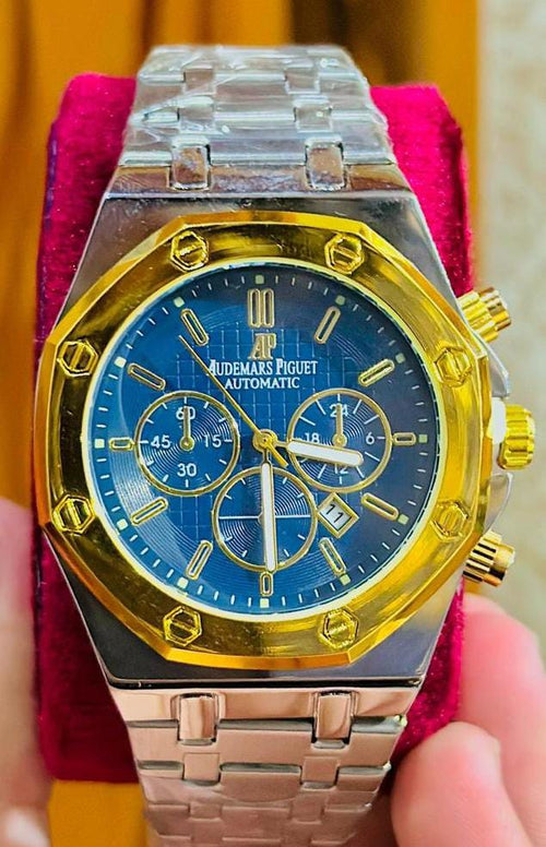 Audemars Piguet Royal Oak Chronograph Men’s Luxury Watch – Blue Dial, Two-Tone Design
